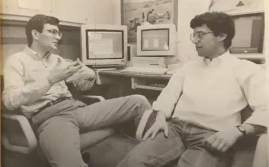 Stuart Haber
and W. Scott Stornetta, the first people to outline the idea of blockchain.